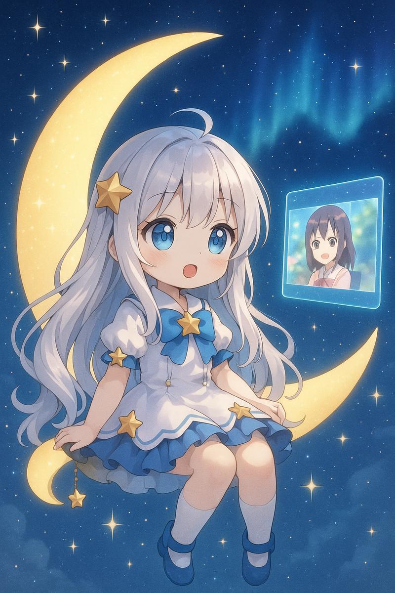 呦呦视频动漫美图-月光星辰少女写真